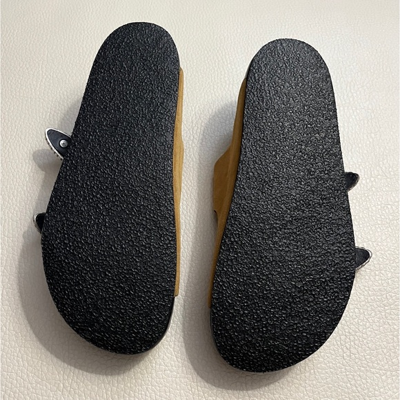 Sandro Women’s Double Buckle Suede Leather Sandal-Made in Portugal-EU 37 / US 7 - Picture 6 of 7